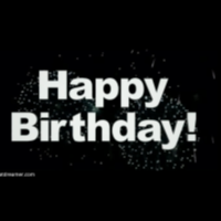 Happy Birthday Song Fireworks Animated Text Opera